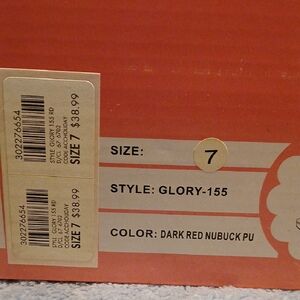 Charlotte Russe Dark Red Wedges